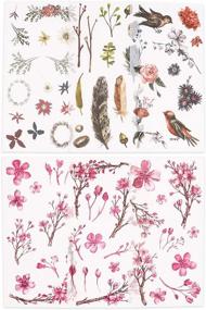 img 1 attached to 🎨 Knaid Watercolor Birds and Flowers Stickers Set - Decorative Stickers for Scrapbooking, DIY Crafts, Albums, Bullet Journaling, Junk Journals, Planners, Calendars, Notebooks