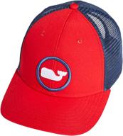 🐳 men's whale dot performance trucker hat by vineyard vines logo