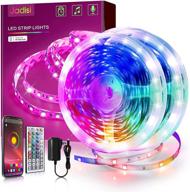 🌈 jadisi 65.6ft music sync rgb led strip lights for bedroom - app remote control, color changing smart led lights for room, ceiling, kitchen, and party logo
