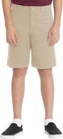 img 4 attached to 🩳 Premium Stretch Boy's City Shorts: Classroom School Uniforms in 5 Pocket Style