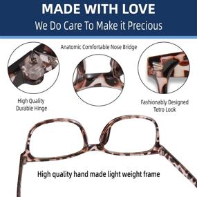 img 2 attached to 👓 WINTOO Blue Light Blocking Glasses - Protect Your Eyes with 5-Pack Anti Glare Eyestrain UV Filter Eyewear for Gaming & Reading
