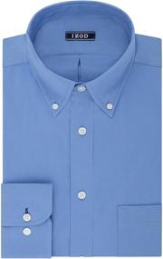 img 4 attached to IZOD Regular Stretch Buttondown Collar Men's Clothing and Shirts