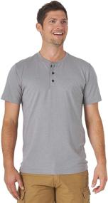 img 4 attached to Wrangler Authentics Short Sleeve Henley Men's Clothing