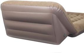 img 3 attached to 🛏️ Inflatable Air Mattress with Air Pump: Sleeping Pad Mat, Adjustable Backrest, Portable Lounger Sofa Bed Chair (Coffee)