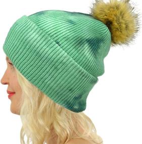 img 2 attached to Winter Trendy Chunky Stretchy Beanie Outdoor Recreation and Hiking & Outdoor Recreation Clothing