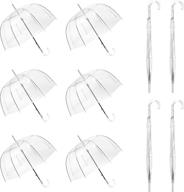 stay protected in style with wasing transparent windproof umbrellas logo