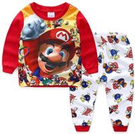 cute & comfy toddler boys' pajamas - soft cotton sleepwear clothes logo