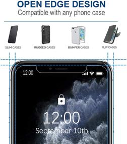 img 1 attached to Защитное стекло Arae 5.8 дюймов для iPhone 11 Pro/Xs/X, прочное, HD качество, против царапин, совместимо с большинством чехлов, упаковка из 3 шт.