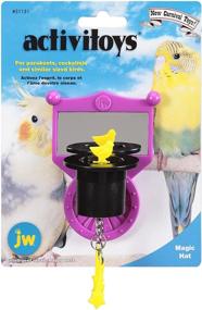 img 2 attached to JW Pet Company Activitoys Enchanted Hat Bird Toy