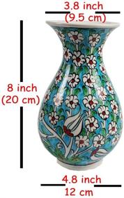 img 1 attached to 🏮 Exquisite Colorful Chinese Porcelain Flower Vase for Home Decor: Glazed Decor2