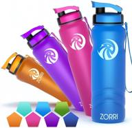 top-rated sports water bottle: leak proof, bpa free, lightweight | 1l/1.2l/600ml/800ml | gym, 🥤 cycling, hiking, running, camping | with filter, flip top lid | for kids & adults logo