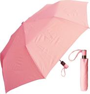 rainstoppers auto umbrella pink 44 inch logo