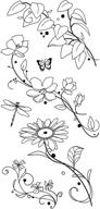 🌸 inkadinkado clear stamps - beauty stems available here for enhanced seo logo