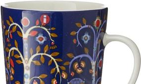 img 3 attached to ☕ Iittala Taika Blue Ceramic Mug - 13 Ounce