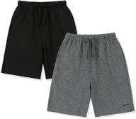 🩳 premium boys' cotton shorts with convenient pockets - kowsport 2 pack logo