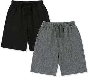 img 4 attached to 🩳 Premium Boys' Cotton Shorts with Convenient Pockets - KOWSPORT 2 Pack