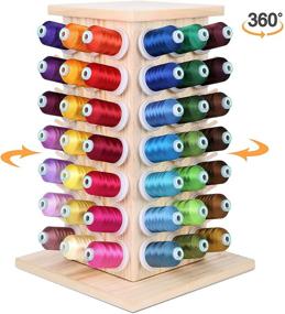img 2 attached to 🧵 Brothread 84 Spool Wooden Thread Rack: Organize Your Sewing, Quilting, Embroidery, and More!