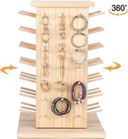 img 1 attached to 🧵 Бротред 84 шпулевой деревянный держатель для ниток: организуйте свое шитье, квилтинг, вышивку и многое другое!