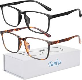 img 4 attached to 👓 Tanlys 2 Pack Blue Light Blocking Glasses for Computer Eye Strain and Dry/Sour Eyes