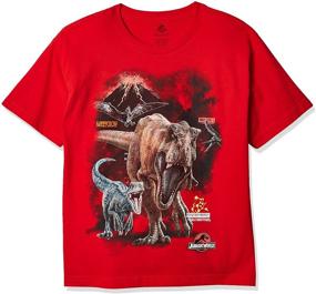 img 4 attached to 🦖 Boys' Clothing: Jurassic World Raptor Sleeve T-Shirt with Enhanced SEO