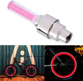 img 2 attached to BFVV Vabration Sensor LED Bike Wheel Light Tire Valve Cap Neon Lamp Waterproof Shockproof For Front &Amp