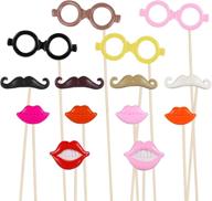 14-pack tinksky funny valentine's 📷 day photo props for weddings & parties logo