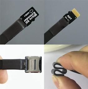 img 2 attached to 📲 ADT-LINK MicroSD TF Extension Cable: High-Speed SD Card Reader Adapter with Stable No FPC Card Reading Test Line - Up to 104MB/s