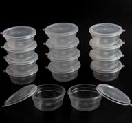 🔵 60-pack of sbyure 2oz clear plastic slime storage containers with lids - ideal for 20g slime & foam ball storage logo