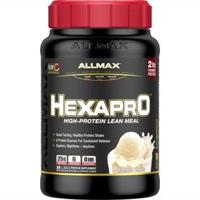 img 4 attached to 🏋️ Протеиновый порошок HEXAPRO French Vanilla (2 фунта) - Формула высочайшего качества для восстановления мышц и наращивания сухой мышечной массы