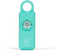 🔑 authentic defense siren - personal keychain alarm for security of women, kids & elders. personal alarms in mint green logo
