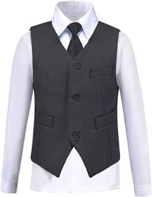 img 3 attached to Tuxedo Toddler Bearer Outfit Dresswear Boys' Clothing ~ Suits & Sport Coats