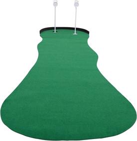 img 3 attached to 🎁 TrueBirdie XL Indoor Golf Putting Green - Professional 12ft x 3ft Mat with Backstop and Adjustable Slope - Includes Removable Flag and Cup for True Putting Experience - 2 Regulation Sized Holes - Perfect Golf Gift