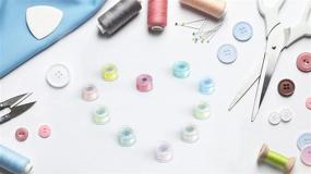 img 2 attached to 60pcs SA156 Bobbins for Brother Sewing Machine XM2701 CS6000i CS7000i GX37 XR3774 CS5055PRW XR9550PRW HC1850 CS8800PRW PE800 SE600 NQ1600E Embroidery Machines, etc. Plastic Class 15 Bobbin Set