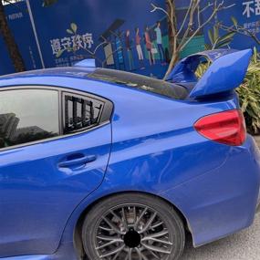 img 1 attached to ВЫСОКАЯ ЛЕТУЧКА для Subaru WRX STi 2015-2020 2021 Задние стороны окон капота Луверсы крышки ABS 2 шт (глянцевый черный)