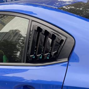 img 3 attached to ВЫСОКАЯ ЛЕТУЧКА для Subaru WRX STi 2015-2020 2021 Задние стороны окон капота Луверсы крышки ABS 2 шт (глянцевый черный)