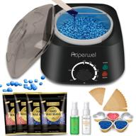 🌸 auperwel women's waxing kit: effective coarse hair removal with moisturizing aloe formulas - stripless hard wax beads, sprays & relaxing bikini wax kit for legs, face, underarm, brazilian logo