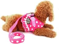 ranphy polka dot small dog cat harness: stylish step-in vest with leash set, perfect for walking, training, and hiking! logo