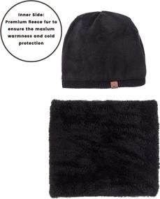 img 1 attached to Beanie Warmer Fleece Scarf Gaitor Outdoor Recreation in Outdoor Clothing