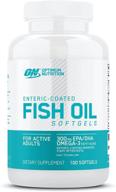 optimum nutrition brain support supplement - omega 3 fish oil, 300mg softgels (100 count) logo
