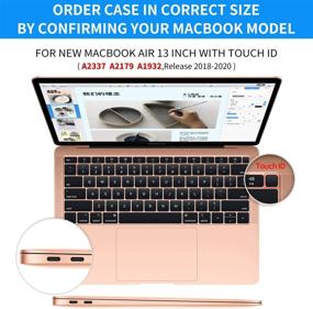 img 3 attached to 🖥️ Crystal Clear Hard Shell Cover for MacBook Air 13 with Retina Display Touch ID - CaseBuy MacBook Air 13 inch Case 2020 2019 2018 Release A2337 M1 A1932 A2179