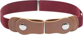 img 1 attached to 👧 Designer Comfort Kids No Buckle Belt (4-Pack) - Elastic Stretch Fit for Boys and Girls, Supports Independent Toddlers