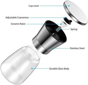 img 2 attached to Pepper Grinder Set Adjustable Coarseness