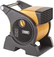 🌀 lasko pro-performance high velocity utility fan with pivoting blower and built-in outlets, yellow 4900 logo