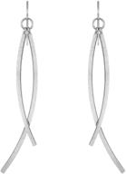 angela dot fishhook earrings lightweight logo