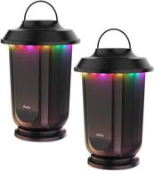 🔊 enhance your outdoor experience with olafus outdoor bluetooth speakers 2 pack: 20w true wireless stereo portable lantern speaker with 20 rgb led, music synch, dual pairing, and richer bass logo