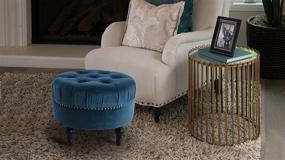 img 3 attached to 🛋️ Stylish and Versatile: Jennifer Taylor Home Dawn Ottoman in Satin Teal