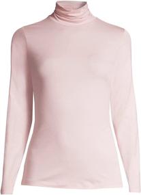 img 1 attached to 👚 Lands' End Women's Lightweight Fitted Long Sleeve Turtleneck: Perfect Blend of Style and Comfort