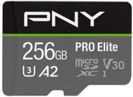 💾 pny 256gb pro elite class 10 u3 v30 microsdxc флеш-карта: разблокируйте оптимальную производительность и огромную емкость хранения логотип