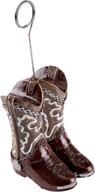 🤠 versatile cowboy boot photo/balloon holder - perfect party accessory (1 count) логотип