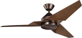 img 2 attached to KICHLER 300030OBB Oil-rubbed Bronze Ceiling Fan with 3 Walnut Blades and 67 Watts Light